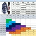 thumbnail image 2 of Shirts for Men Fall Leisure Business Plaid Brushed Shirt Jacket with Pocket Button Down Long Sleeve Mens Shirt XXL, 2 of 5