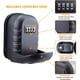 thumbnail image 2 of Caja fuerte de acero para guardar llaves digitales con acceso con código para exteriores, montada en la pared, 2 of 5