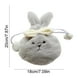 thumbnail image 3 of Bolsa de almacenamiento para conejitos de peluche con orejas y moño | Bolsillo con cordón | Poliéster suave | 7,09"x7,87" | Organizador portátil ligero | 1 Pieza | Decoración de Pascua, 3 of 6