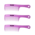 thumbnail image 2 of Tachiuwa 3 Pcs/Set Hairdressing Salon Anti-static handle wide Tooth Hair Comb, 2 of 9