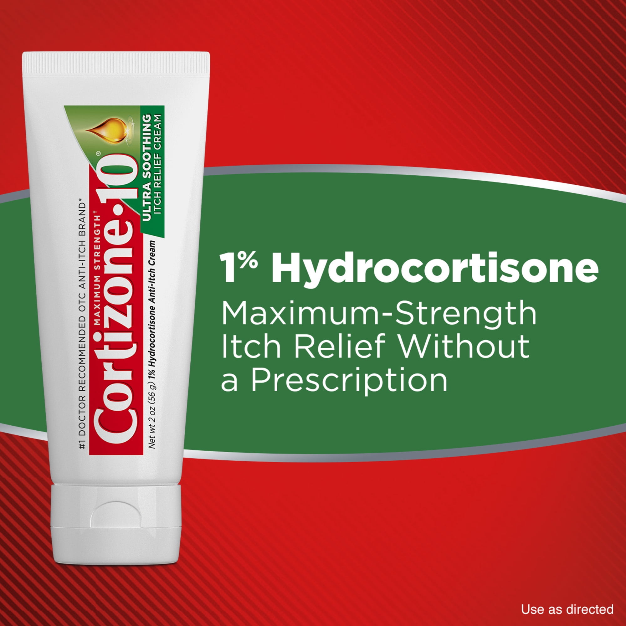(3 pack) Cortizone-10 Maximum Strength Ultra Soothing Itch Relief Cream, 1% Hydrocortisone, Fast-Acting, Anti-Itch Cream for Bug Bites, Rash, Eczema, Psoriasis, Poison Ivy, Oak, Sumac & More, 2 oz