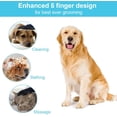 thumbnail image 4 of Guante de aseo para perros y gatos, cepillo de limpieza, cepillo de baño para mascotas, peine de masaje, removedor de pelo para pelo largo y corto, de goma - 1 par, 4 of 5