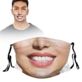 thumbnail image 1 of Riforla Masque Facial Drôle Halloween/Cosplay - Réutilisable pour Cyclisme/fêtes Masque Facial B, 1 of 5