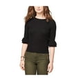 thumbnail image 1 of Aeropostale suéter de manga acampanada para mujer, negro, extragrande, 1 of 2