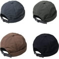 thumbnail image 6 of YooGuoGuo Breathable Brimless Cap Adjustable Street Casual Summer Docker Beanie Hat Sailor Fisherman Leon No Visor Cap, 6 of 6