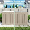 thumbnail image 4 of 80 Gallon Resin Deck Box, Lockable Patio Outdoor Storage Box for Furniture, Garden Tools and Tools Storage, Waterproof Outside Storage Boxes, 4 of 7