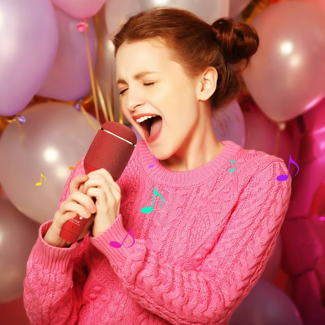 TWS Pairing Wireless Karaoke Microphone Speaker 4 Sound Effects, Echo Control, Bluetooth 5.0