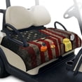 thumbnail image 2 of COEQINE Golf Cart Seat Covers/Seat Towel Fit for EZGO Yamaha Club Car, Lightweight Seat Cushions Accessories Compact Bag-Style Folding, 51.2x30.3 Inch, Distressed American Flag, 2 of 8