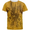thumbnail image 1 of T-Shirt à Imprimé Intégral Réversible d'Halloween avec Crânes Poétiques, 1 of 1