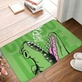 thumbnail image 4 of Gaeub CROCODILE HEAD Print Door Mat with Heavy Duty Backing,Welcome Mats for Entryway, Flannel Anti-Slip Doormat, Garge Porch Entryway Mat,16x24in Outdoor Indoor Welcome Mat, 4 of 7