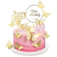 thumbnail image 1 of 50 piezas de mariposas para decorar tartas, cupcakes, cumpleaños, bodas, fiestas, etc., en varios tamaños, 1 of 5