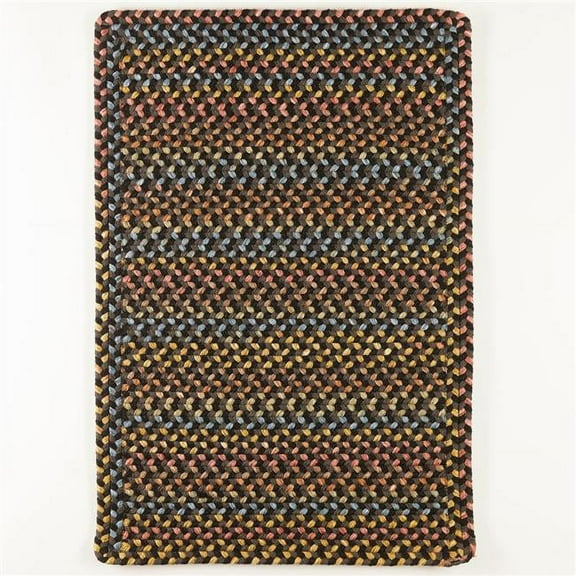 Rhody Rug WO81R024X048B 2 x 4 ft. Woodstock Rectangle Rug, Onyx & Multi Color
