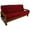 Cardinal Red, variant on Solid Foam-Backed Microsuede 8 to 9-inch Full Futon Cover