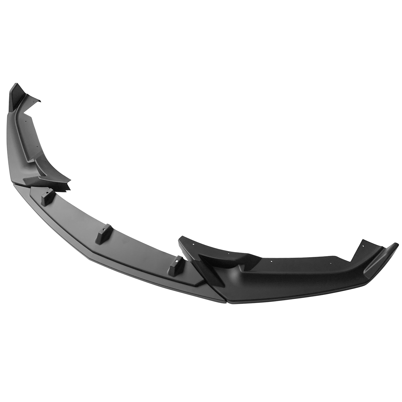 Ikon Motorsports Compatible with 20-24 Cadillac CT5 3PCS Front Bumper Lip Spoiler Kit IKON Style PP Matte Black