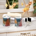 thumbnail image 7 of Cute Dreamy Christmas Tree Snowy Day Translucent Plastic Cans Storage Canisters with Lid Set of 2, 7 of 7