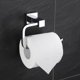 thumbnail image 3 of Soporte de papel higiénico, soporte de pared adhesivo para papel higiénico, estante de papel higiénico de acero inoxidable para baño, 3 of 8