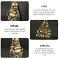 thumbnail image 4 of 3pcs Brass Buddha Pendants Maitreya Buddha Hanging Pendents Keyring Ornaments, 4 of 4
