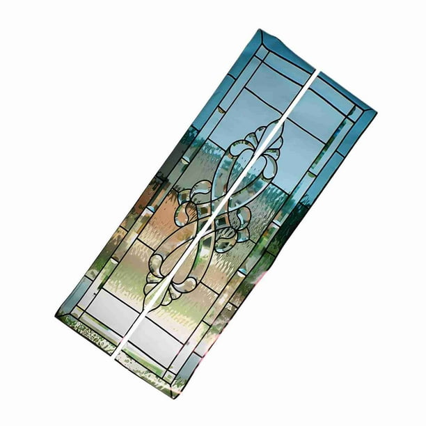 Película decorativa de vidrio decorativo Impermeable, Pegatina de puertas de Vidrio, Pegatina para la ventana para la cocina de la sala de estar para el dormitorio del baño