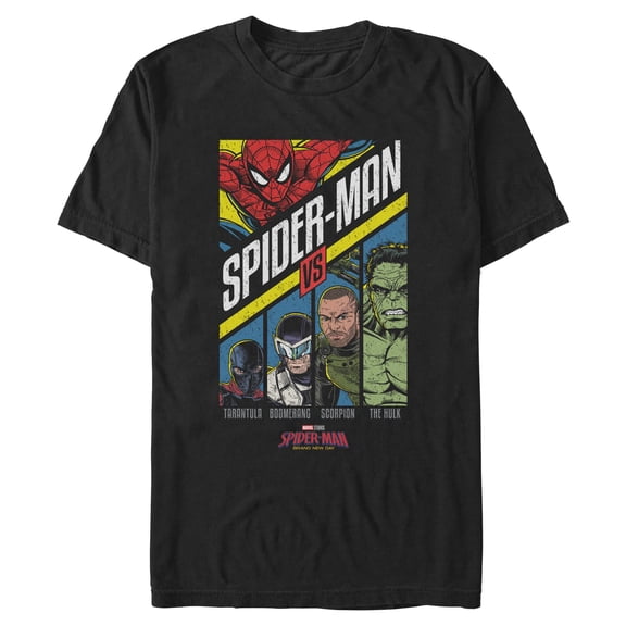 Mens Marvel: Spider-Man: Brand New Day Retro vs Villains T Shirt