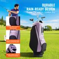 thumbnail image 6 of KFFKFF Golf Equipment Bag, 14-Slot Organizer Top, 36” Multi-Compartment Superior Cart Bag, Robust Golf Gear Bags with Grips, Protective Cover, Removable Strap for Both Genders, Black Purple, 6 of 9
