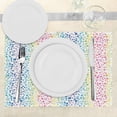 thumbnail image 3 of Ambesonne Modern Place Mats Set of 4, Circles in Wavy Shape, Standard Size, Multicolor, 3 of 6