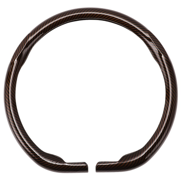 Funda de volante de Unique Bargains, protector de volante para automóvil, 14.96" patrón de fibra de carbono, 1 pieza