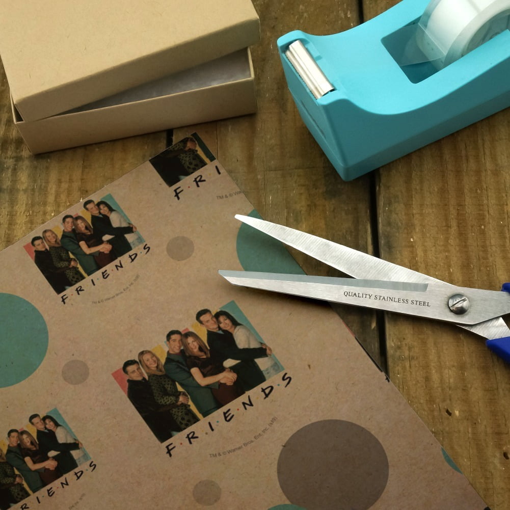 Friends It's All About Friends Premium Kraft Gift Wrap Wrapping Paper Roll