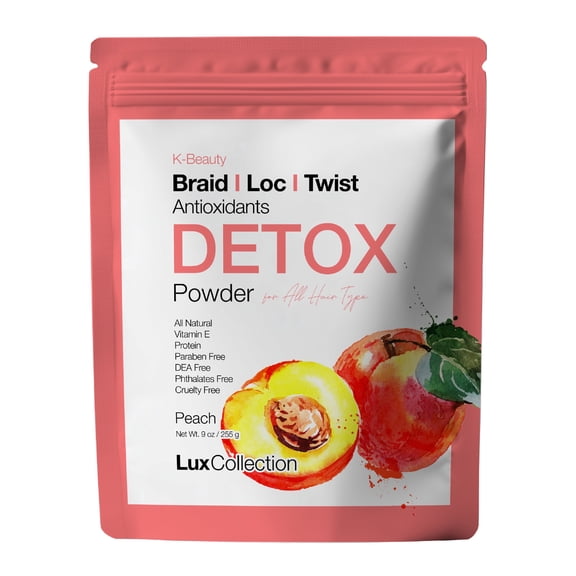 Lux Collection Braid Loc Twist Hair Detox Powder - Antioxidant Peach
