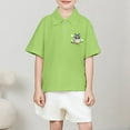 thumbnail image 2 of Shadoumai Polo Shirts for Boys Polka Dot Print Button Down Shirt Short Sleeve Tee for Toddler Fashion Sports T-Shirt T-Shirts Infant To Big Kid, 2 of 5