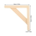 thumbnail image 4 of FENGGUIQU Triangle Wood Shelf Bracket Triangle Wood Shelf Bracket Beige 1Pack, 4 of 6