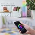 thumbnail image 4 of Tuya Wifi S mart L ife RGB LED Corner Floor Lamp Background Atmospheres Lamp Living Floor Lamp Standing Lighting Compatible with Google Home, Amazon Alexa, IFTTT, 4 of 8