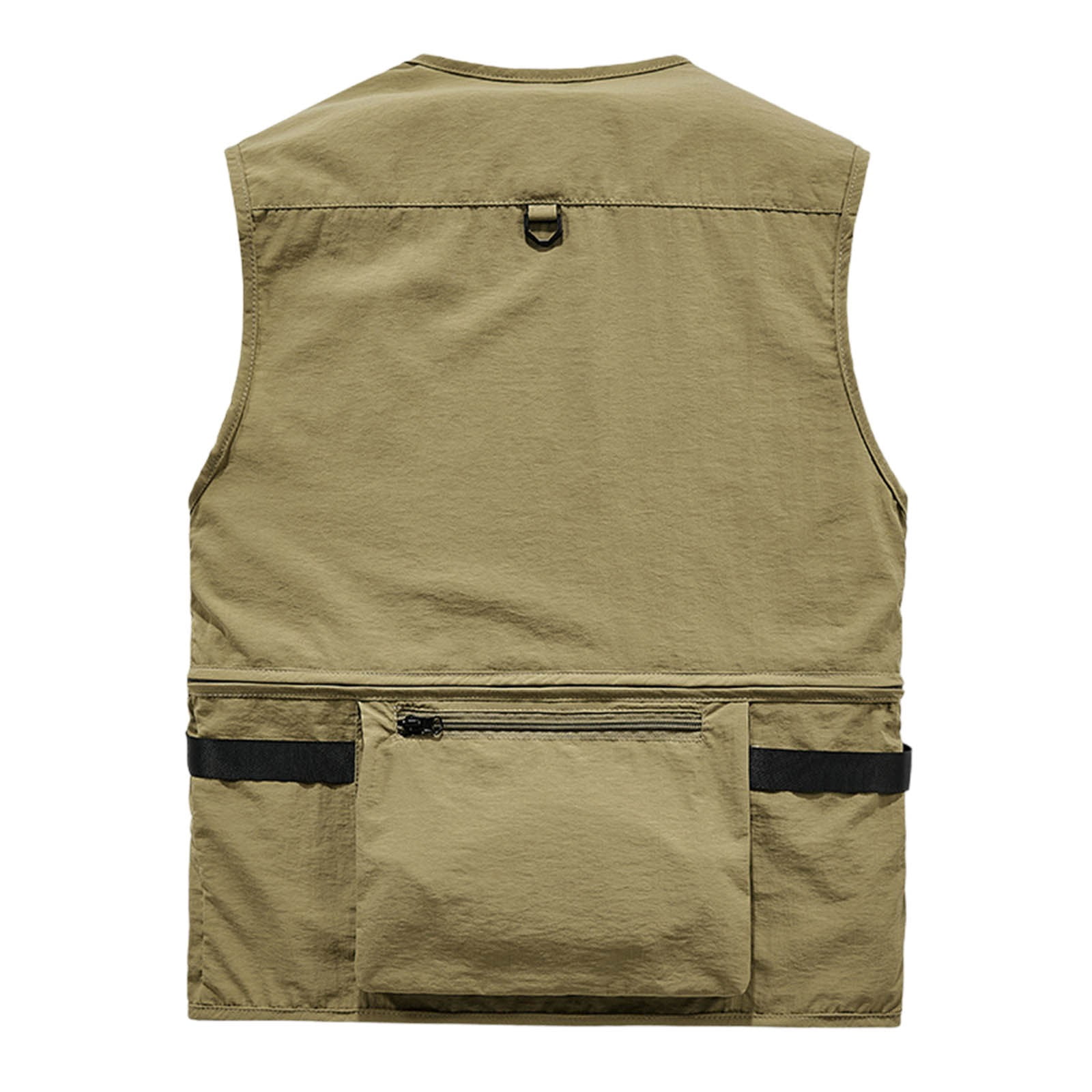 Rvwovn Stand Neck Cargo Vest for Men - Travel Hiking Running Golf Photography Sleeveless Outerwear