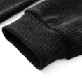 thumbnail image 3 of Fleece Hoodies for Men Cowl Neck Sweatshirts Hood with neck Casual Pullover Fall Winter,Black,2XL, 3 of 9