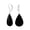 Black-Onyx, variant on Womens Sterling Silver Iridescent Rainbow Natural Abalone Shell Dangle Large Teardrop Earrings Lever Back