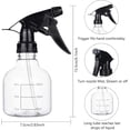 thumbnail image 4 of 8Pack 8.5oz Large Plastic Spray Bottles Heavy Duty Spraying Bottles for Cleaning Liquids Kitchen Bath, 4 of 9