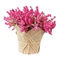 thumbnail image 3 of Ramo de flores artificiales de lavanda y gypsophila en maceta de periódico-04 Rosa roja, 3 of 6