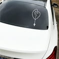 thumbnail image 4 of Walbest Virgin Mary Rosary Black Car Sticker Decal 5 9x3 1 Inch, 4 of 7