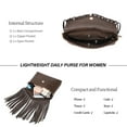 thumbnail image 3 of KouLi Buir Leather Envelope Fringe Shoulder Bag Tassel Crossbody Handbag Women's Purse (Coffee), 3 of 6