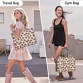 thumbnail image 6 of Large Capacity Tote Bag,Brown Footballs on Beige Pattern Handbag Fashion Luxury Tote Bag,15.7"x13"x 5.1" Inches,Laptop Compatible, 6 of 6