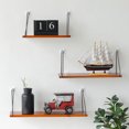 thumbnail image 2 of Wooden Storage Rack Holder Wall Mounted Shelf Living Room Bedroom Decoration, 2 of 8