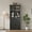 black, variant on 72 Inch Tall Kitchen Storage Cabinet White Pantry Coffee Bar with Adjustable Shelves 4 Glass Doors 1Drawer Large Kitchen Hutch with Storage Drawers and Doors for Dining Room, Living Room