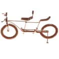 thumbnail image 1 of Modelo de bicicleta tándem de metal artesanal, colección para el hogar, adornos de escritorio, decoración. café, 1 of 7