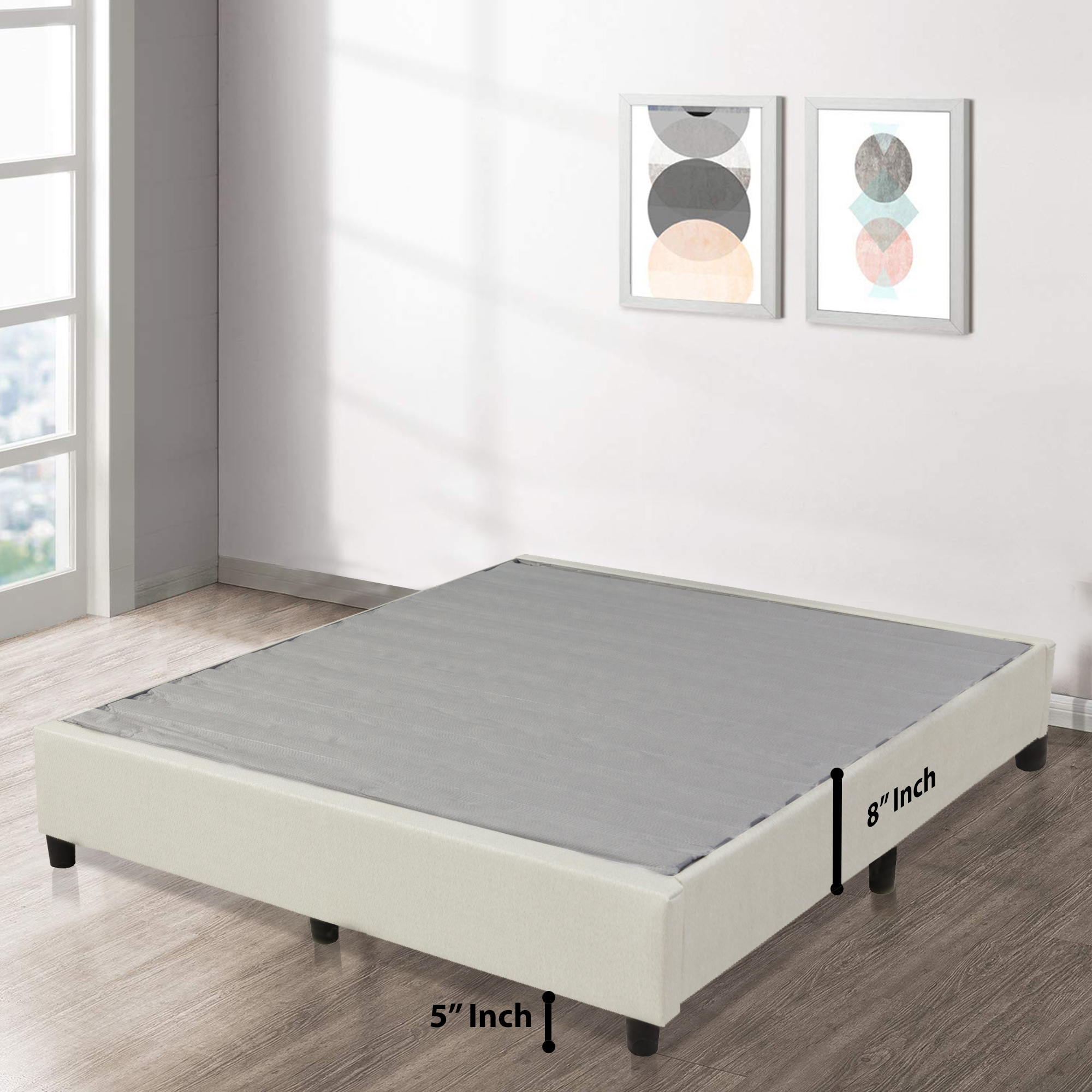 Gowtun, 13Inch Platform bed For Mattress, Eliminate need For Box