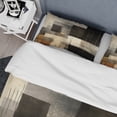 thumbnail image 4 of Designart "Fusion in Mid Century Black II" Modern Midcentury Bedding Covert Set - Abstract Midcentury Beige Abstract Bed Set With 1 Sham, 4 of 6