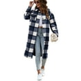 thumbnail image 2 of Fantaslook Flannel Shirts for Women Button Up Plaid Shirt Long Pocketed Shacket Jacket Coat, 2 of 7