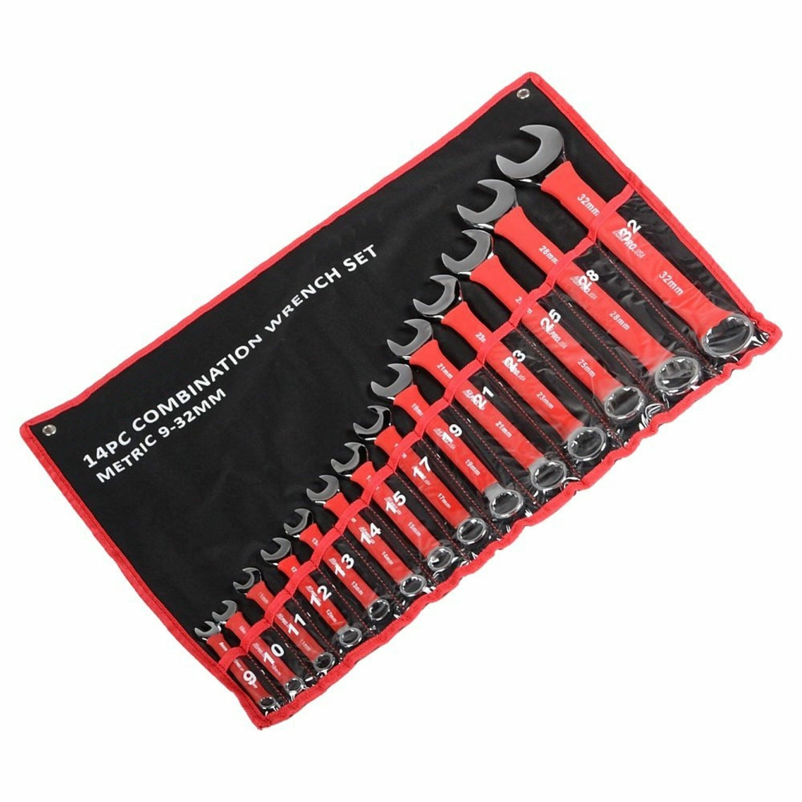 Soft-Grip Metric Combination Wrench 14 Piece Set 9 mm 32mm 