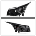 thumbnail image 4 of ACANII - For 2011-2015 Chevy Cruze Black Housing Projector Style Headlights Headlamps Assembly Driver & Passenger Side, 4 of 4