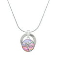thumbnail image 1 of Delight Jewelry Silvertone Domed Multi Color MPharm Joy Ring Charm Necklace, 18", 1 of 4