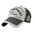 thumbnail image 2 of DOPI Stylish Hats Women Embroidered Flower Denim Cap Fashion Baseball Cap Topee, 2 of 2