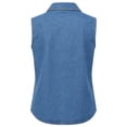 thumbnail image 6 of VBVC Women's Sleeveless Curved Hem Denim Vest , Button Down Jean Vest For Women, S-2XL, 6 of 8